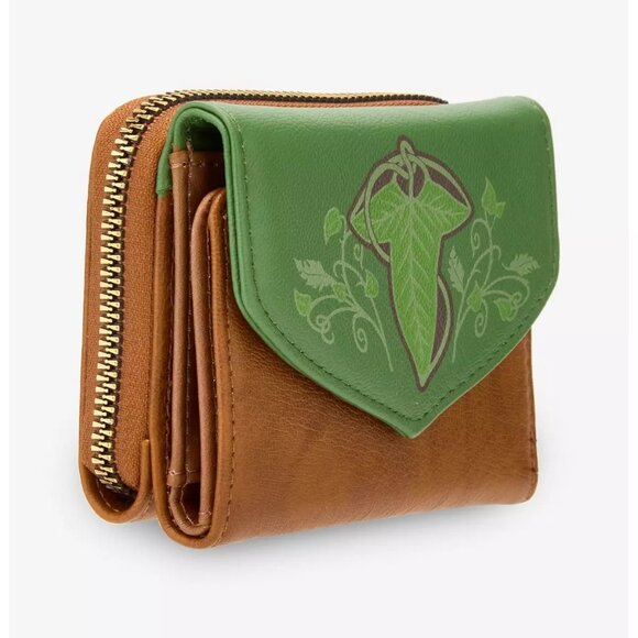 Her Universe The Lord Of The Rings One Ring Leaves Messenger Bag and Wallet NWT - Picture 8 of 11